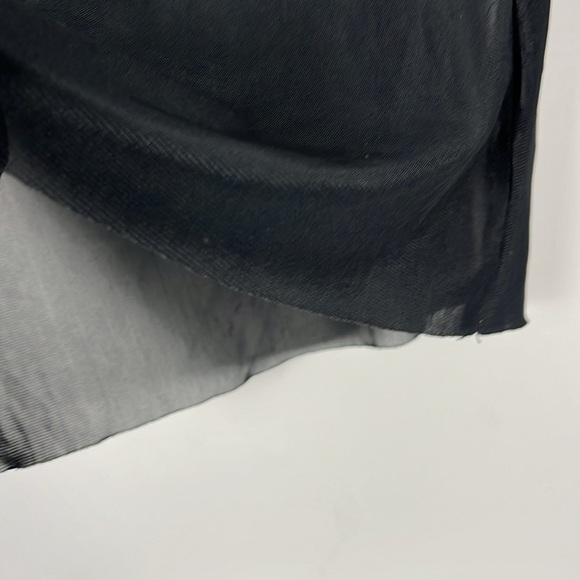 Shinestar Women's Black Shear Top Shirt Size AS Mock/Cowl See-through - Picture 3 of 6